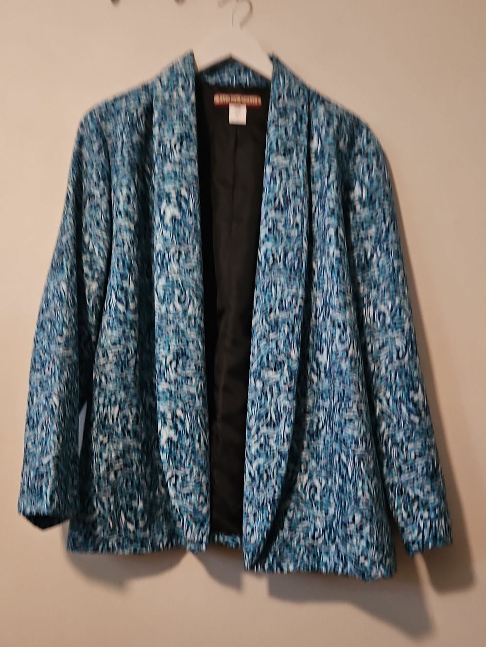 Tudor Court Vintage  Blue Open-Front Women's Blazer Jacket